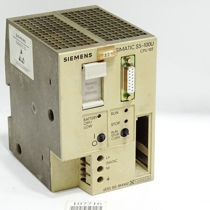 Siemens S5-100U CPU102 6ES5102-8MA02 6ES5 102-8MA02 - Maranos.de