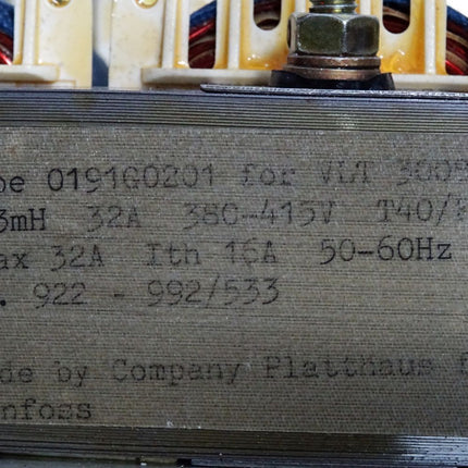 Platthaus 0191G02201 für Danfoss VLT3008 922-992/533 / Neuwertig - Maranos.de