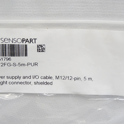 Sensopart Stromversorgung und I/O Kabel 902-51796 C L12FG-S-5m-PUR / Neu OVP - Maranos.de