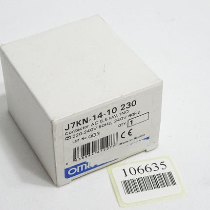 Omron Schütz J7KN-14-10 230 / Neu OVP - Maranos.de