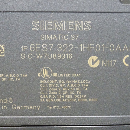 Siemens S7-300 SM322 6ES7322-1HF01-0AA0 6ES7 322-1HF01-0AA0 - Maranos.de