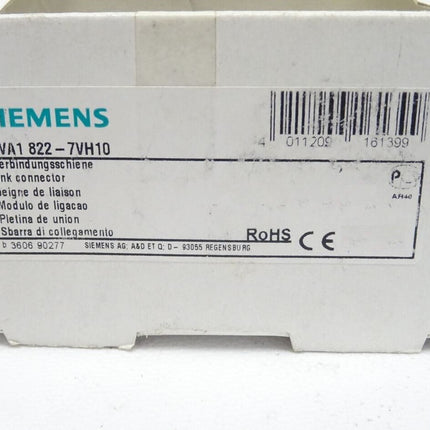 Siemens 8WA1822-7VH10 / 8WA1 822-7VH10 10 Stück Verbindungsschiene NEU-OVP - Maranos.de