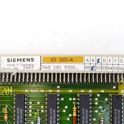Siemens Platine 03202-A 5481819201.01 E:C - Maranos.de
