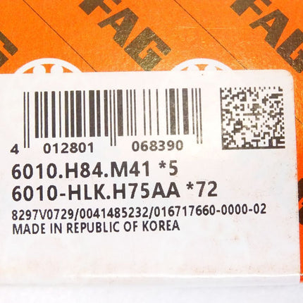 FAG 6010.H84.M41 *5 6010-HLK.H75AA *72 / Neu OVP - Maranos.de