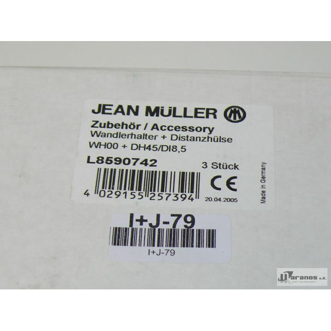 Neu-OVP Jean Müller Wandlerhalte + Distanzhülse WH00 + DH45/DI8,5 L8590742 - Maranos.de