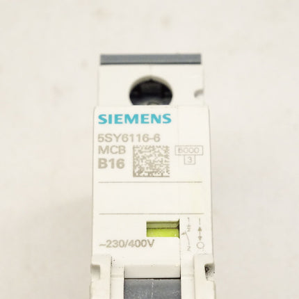 Siemens 5SY6116-6 Leistungsschutzschalter 5SY61 MCB B16 Schütz - Maranos.de