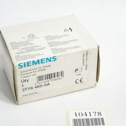 Siemens Schaltstücke für 3TB46 3TY6460-0A / Neu OVP - Maranos.de
