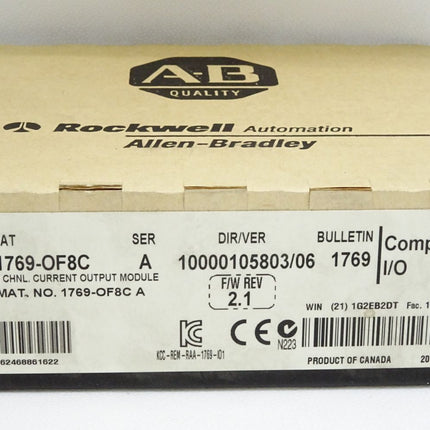 Allen-Bradley 1769-OF8C CompactLogix 8 Pt A/O Current Module / Neu OVP versiegelt - Maranos.de