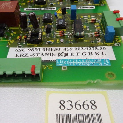 Siemens 6SC9830-0HF50 / 6SC9 830-0HF50 / 459002.9275.50 / E:D / Neu - Maranos.de
