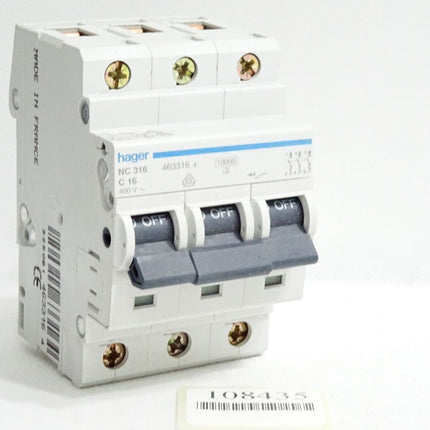 Hager Leitungsschutzschalter 463316 NC316 C16 / Unbenutzt - Maranos.de