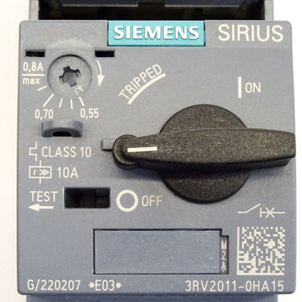 Siemens Sirius Leistungsschalter Baugröße S00 3RV2011-0HA15 - Maranos.de