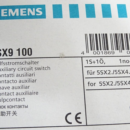 Siemens Hilfsstromschalter 5SX9100 / Neu OVP - Maranos.de