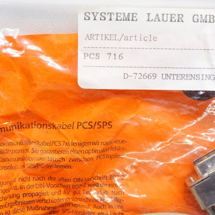 Systeme Lauer Kommunikationskabel PCS716 PCS/SPS / Neu OVP - Maranos.de