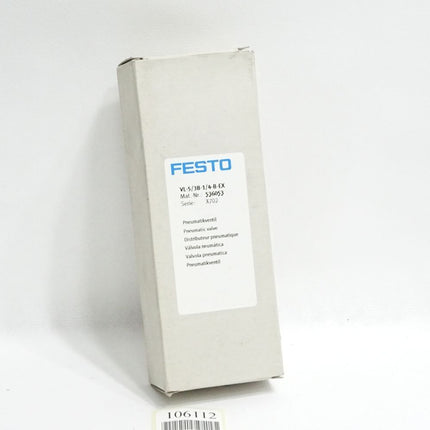 Festo 536053 VL-5/3B-1/4-B-EX Pneumatikventil / Neu OVP - Maranos.de