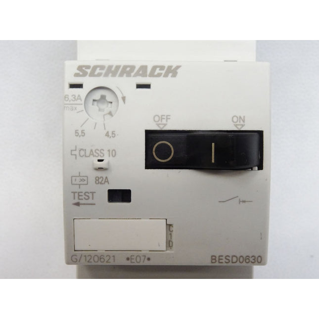 Schrack Motorschutzschalter / 4,50-6,30A / 2,20kW / BESD0630 / Neu OVP - Maranos.de