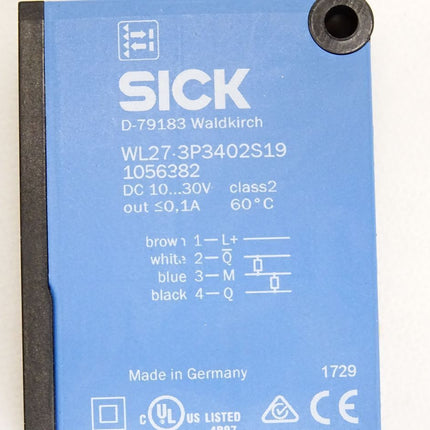 Sick 1056382 WL27-3P3402S19 Multitask-Lichtschranke / Neu - Maranos.de