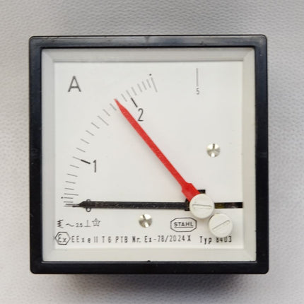 Stahl Strommesser 72x72 mm 8403 300555 / Neu - Maranos.de