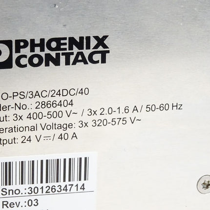 Phoenix Contact 2866404 TRIO-PS/3AC/24DC/40 Stromversorgung Trio Power - Maranos.de