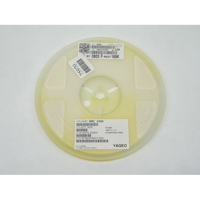 5000x YAGEO SMD Widerstand 169K Ohm  / WRC 37845 / RT0805FRE07169K / 0805 - Maranos.de