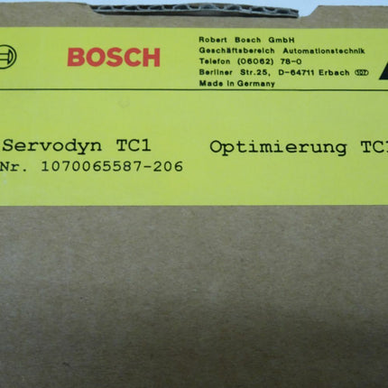 Bosch Servodyn Optimierung TC1 / 1070065587-206 / Neu OVP - Maranos.de