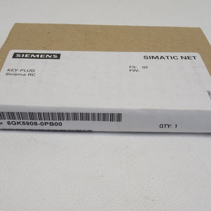 Siemens 6GK5908-0PB00 / 6GK5 908-0PB00 Sinema Key Plug NEU-OVP versiegelt - Maranos.de