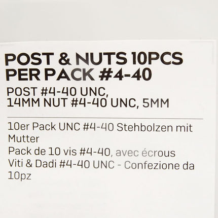 Lindy Connection Perfection Post&Nuts / Inhalt : 10 Stück / UNC4-40 Stehbolzen mit Mutter / 66026 / Neu OVP - Maranos.de