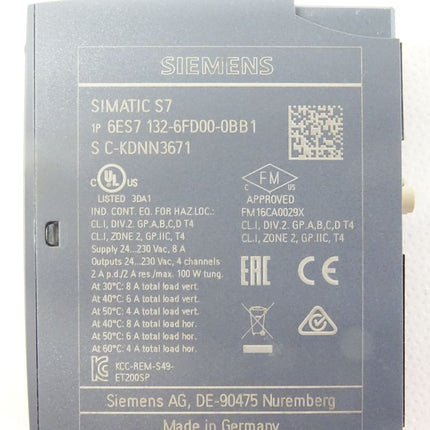 Siemens Simatic S7 6ES7132-6FD00-0BB1 / 6ES7132-6FD00-0BB1 / Neuwertig - Maranos.de