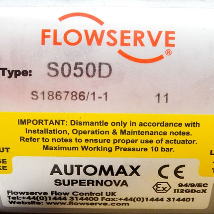 Flowserve Automax Supernova S050D / Neu OVP - Maranos.de