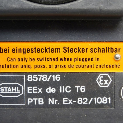 Stahl Schaltgeräte Schaltersteckdose 8578/16 / Neu OVP - Maranos.de