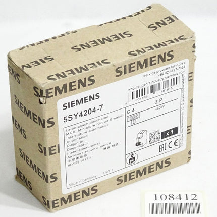Siemens Leitungsschutzschalter 5SY4204-7 / Neu OVP - Maranos.de
