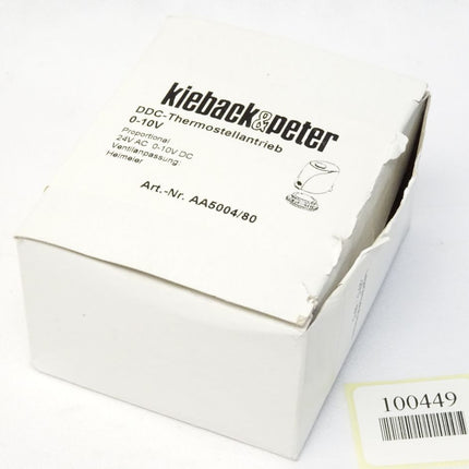 Kieback & Peter AA5004/80 DDC-Thermostellantrieb 0-10V / Neu OVP - Maranos.de