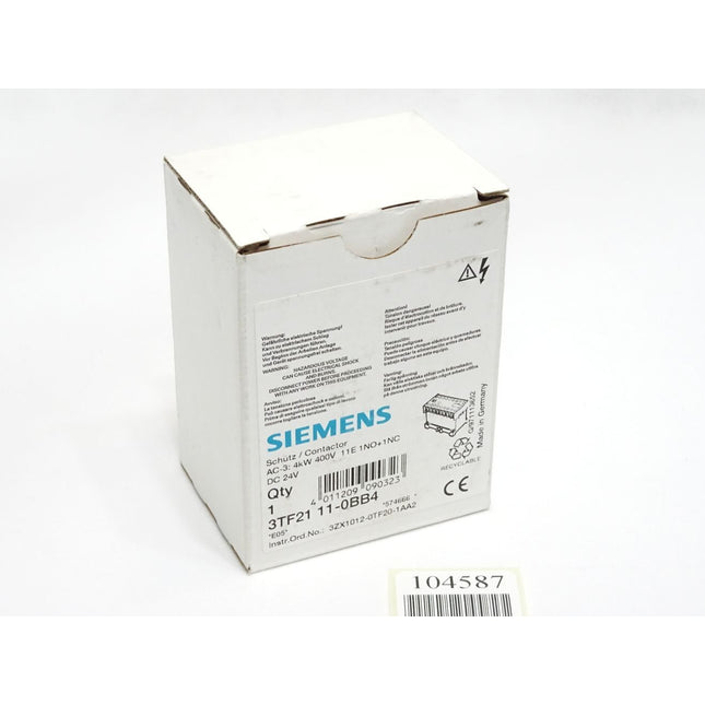 Siemens Schütz 3TF2111-0BB4 / Neu OVP - Maranos.de