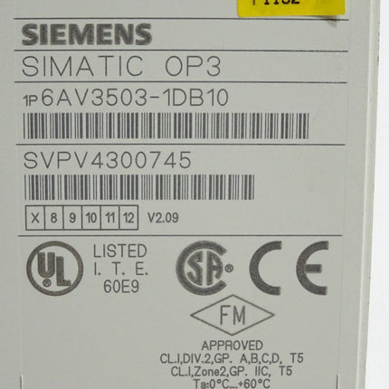 Siemens Panel OP3 6AV3503-1DB10 6AV3 503-1DB10 - Maranos.de