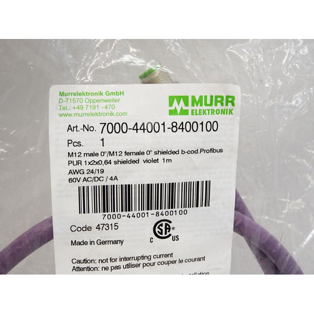 Murr Elektronik Kabel 7000-44001-8400100 / Neu OVP - Maranos.de