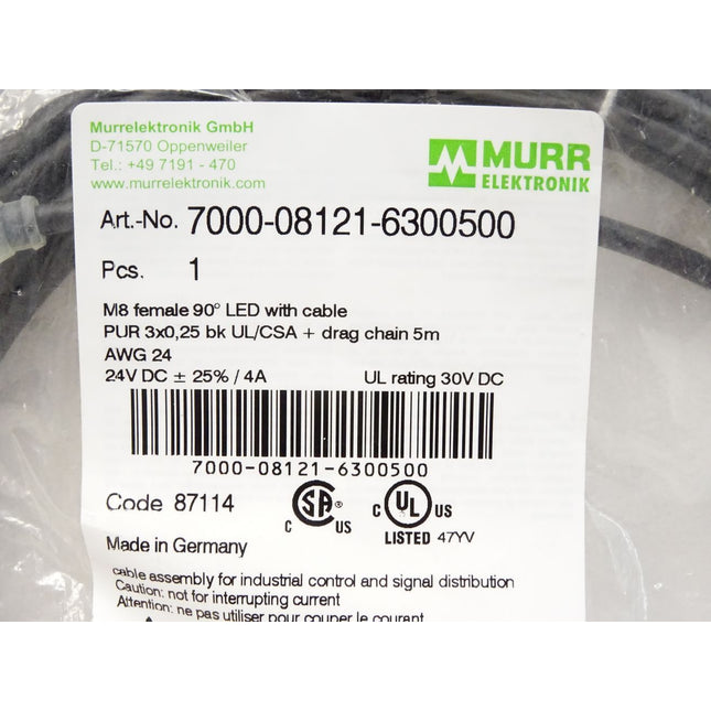 Murr Elektronik 7000-08121-6300500 / Neu OVP - Maranos.de