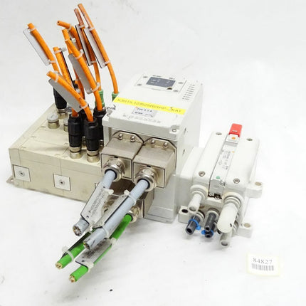 SMC Bus Modul EX245-SPR1-X165 + I/O Block EX245-DX1-X36 / EX245-DY1-X37 + Valve VQC2201NR-5-X27 - Maranos.de