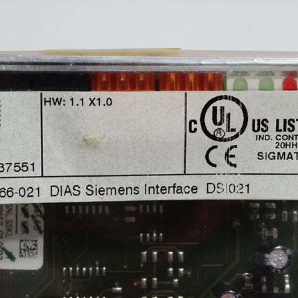 Sigmatek 05-066-021 DIAS Siemens Interface DSI021 HW:1.1X1.0 / Neu - Maranos.de