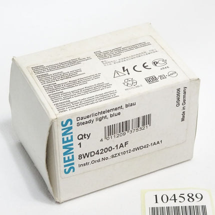 Siemens Dauerlichtelement blau 8WD4200-1AF / Neu OVP - Maranos.de