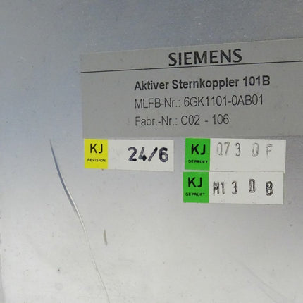 Siemens AS101B Sinec H1F0 aktiver Sternkoppler 6GK1101-0AB01 // 6GK1 101-0AB01 - Maranos.de