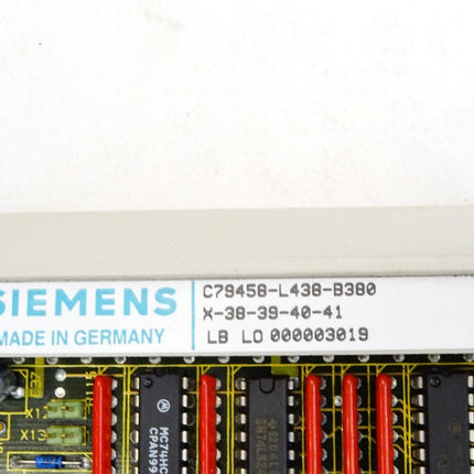 Siemens Teleperm M 6DS1333-8AB C79458-L438-B380 X-38-39-40-41 - Maranos.de