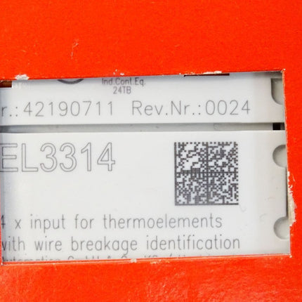 Beckhoff analoge Eingangsklemme EL3314 0024 / Neu OVP - Maranos.de