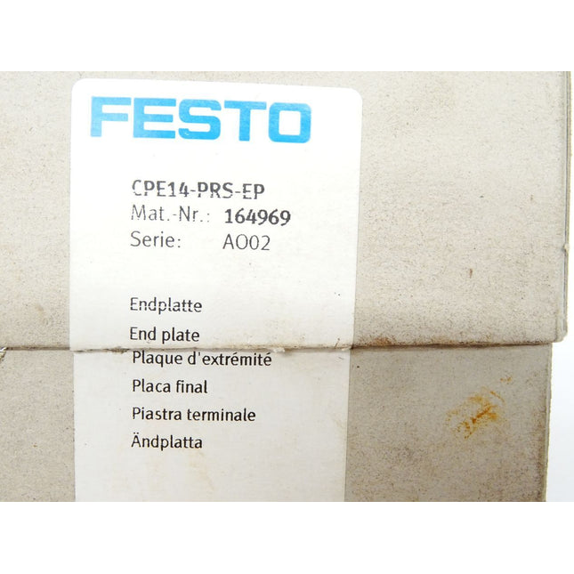 Festo Endplatte CPE14-PRS-EP / 164969 / Neu OVP - Maranos.de