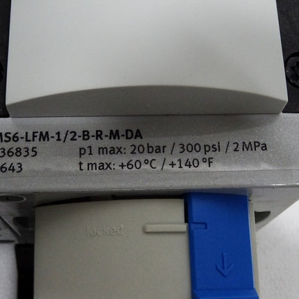Festo 531030 Wartungseinheit MSB6 660314 541268 MS6-EM1-1/2-S 529607 536835 MS6-LFM-1/2-BRM-DA 660306 / Neu - Maranos.de