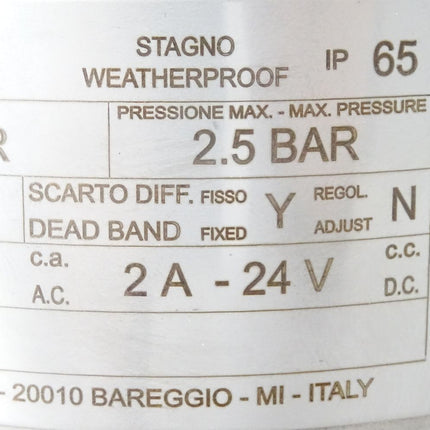 Wika Ettore Cella MWXXDS Plattenfeder-Druckschalter 0/2.5bar / Neu - Maranos.de