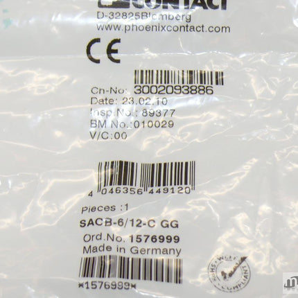 NEU / OVP Phoenix Contact 1576999 SACB-6/12-C GG - Maranos.de