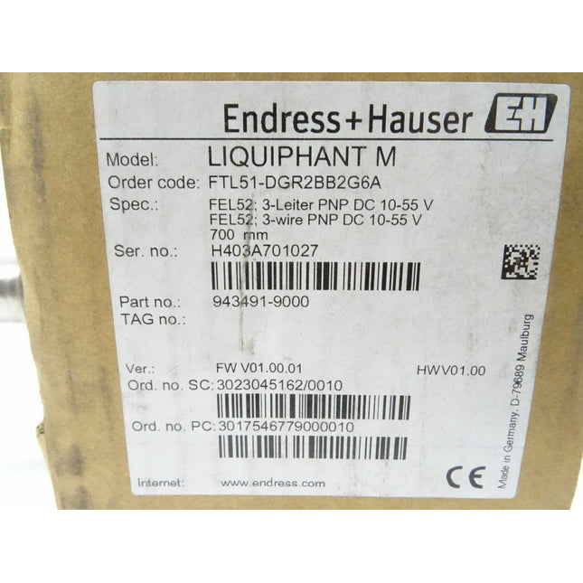 Endress + Hauser Liquiphant M / FTL51-DGR2BB2G6A / Neu OVP - Maranos.de
