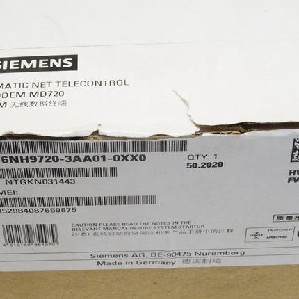 Siemens MD720 6NH9720-3AA01-0XX0 / Neu OVP - Maranos.de