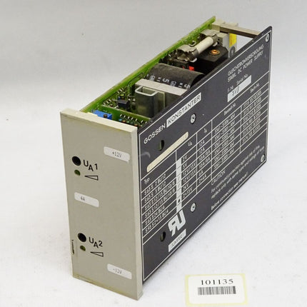 Gossen Konstanter Einschubkarte S93S2x15BU4 2x15V 2x4A 3361-S005-AM 3174 703 B3305 - Maranos.de