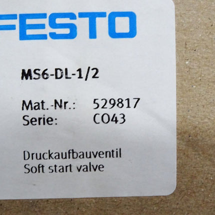 Festo 529817 Druckaufbauventil MS6-DL-1/2 / Neu OVP - Maranos.de