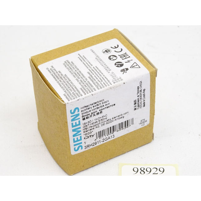 Siemens Hilfsschalterblock 3RH2911-2GA13 / Neu OVP - Maranos.de